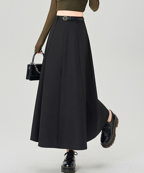 ロング スカート Aラインプリーツロングスカート : ZOZOTOWN Yahoo!店