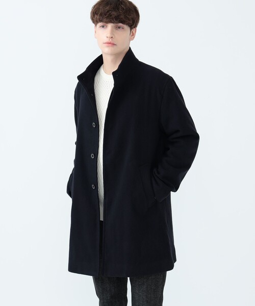 BEAMS HEART（ビームス ハート） ステンカラーコート S ネイビー