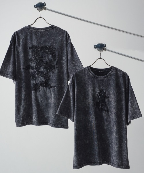 BENDER TOKYO tシャツ ハードグラフィック 刺繍 グランジ フェード加工