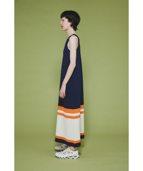HeRIN.CYE ワンピース Border hem one piece ボーダーヘムワンピース