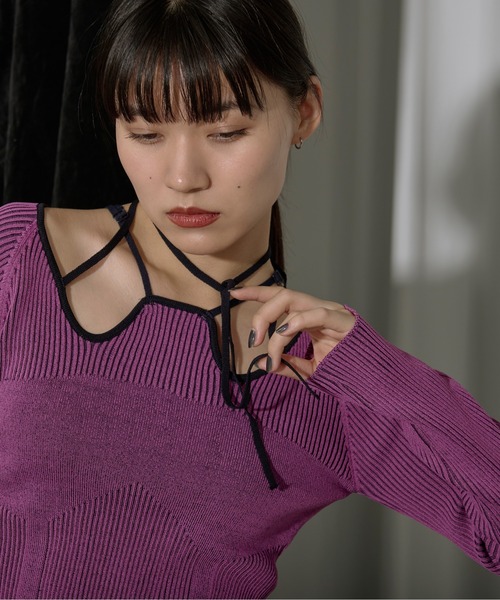 Ezick 長袖ニット FREE ボルドー レディース : ZOZOTOWN Yahoo!店