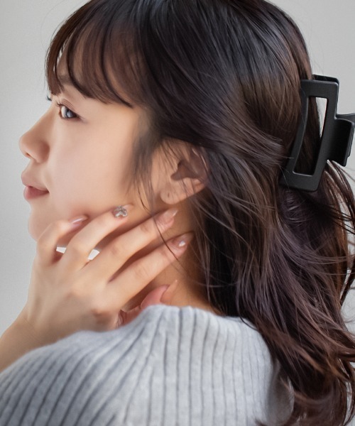 ヘアクリップ 「中サイズ」スクエア型 バンス クリップ : ZOZOTOWN