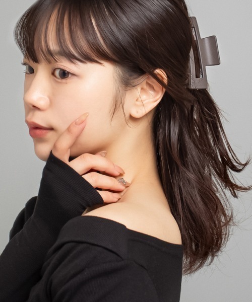 ヘアクリップ 「中サイズ」スクエア型 バンス クリップ : ZOZOTOWN