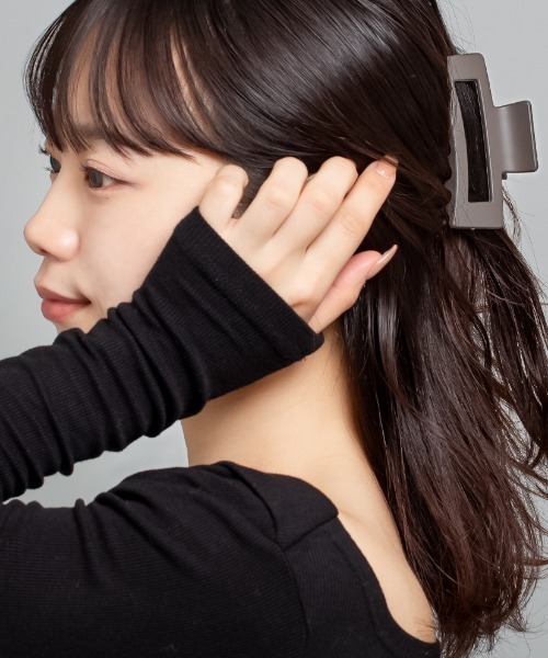 771【未開封￥19,800】Ｌ／店頭販売中の現行デザイン／リムドバンスクリップ ヘアクリップ 「中サイズ」スクエア型 バンス クリップ : ZOZOTOWN