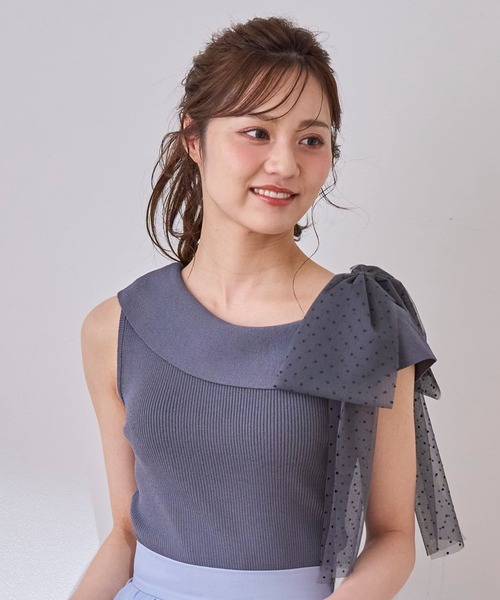 31 Sons de mode ニット セーター 2025春夏新作 シアーリボン