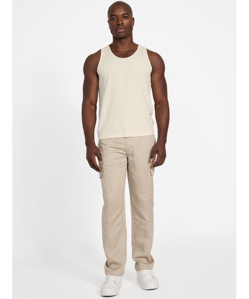 GUESS タンクトップ BYRON Rib Tank メンズ : ZOZOTOWN Yahoo!店