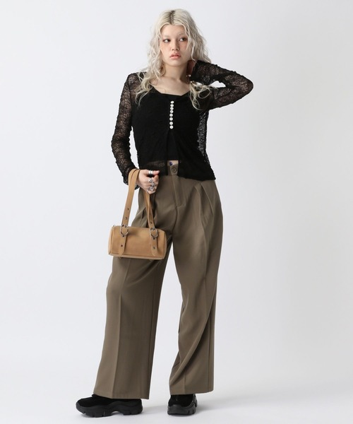FOREVER21 スラックス パンツ 「2025SS」タックスラックス