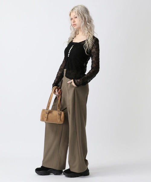 Editionスラックス2025ss FOREVER21 スラックス パンツ 「2025SS」タックスラックス