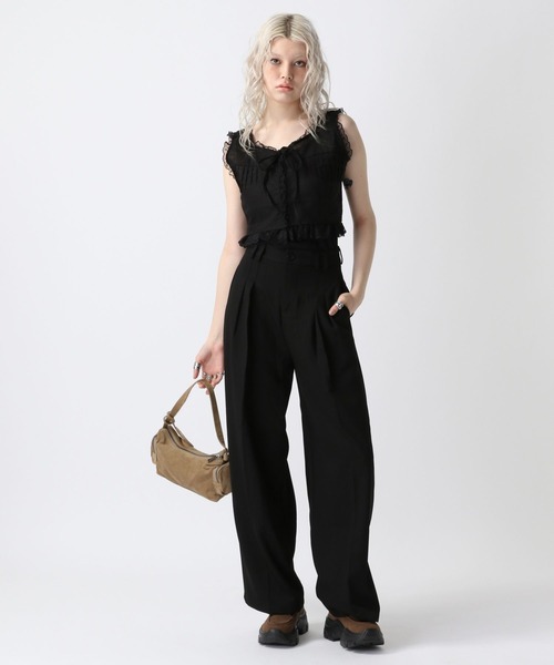 FOREVER21 スラックス パンツ 「2025SS」タックスラックス
