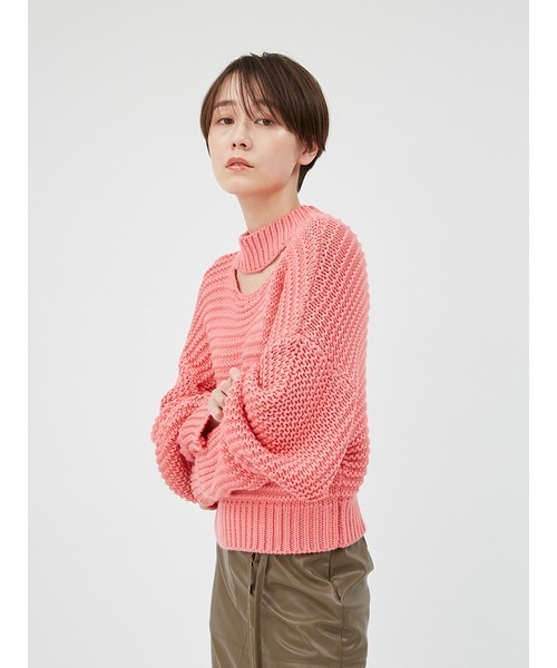 「FRAY I.D」 長袖ニット FREE ピンク レディース_画像5