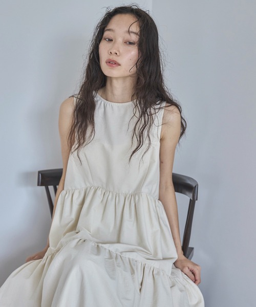 タフタ★ラッフル★スリット★ワンピース★ MARCHESA NOTTE feepur ワンピース タフタティアードワンピース : ZOZOTOWN