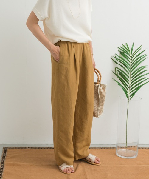 新品☆DOORS☆リネンイージーパンツ URBAN RESEARCH DOORS パンツ リネン混イージーパンツ