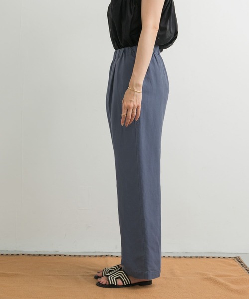 URBAN RESEARCH DOORS リネンパンツ URBAN RESEARCH DOORS パンツ リネン混イージーパンツ