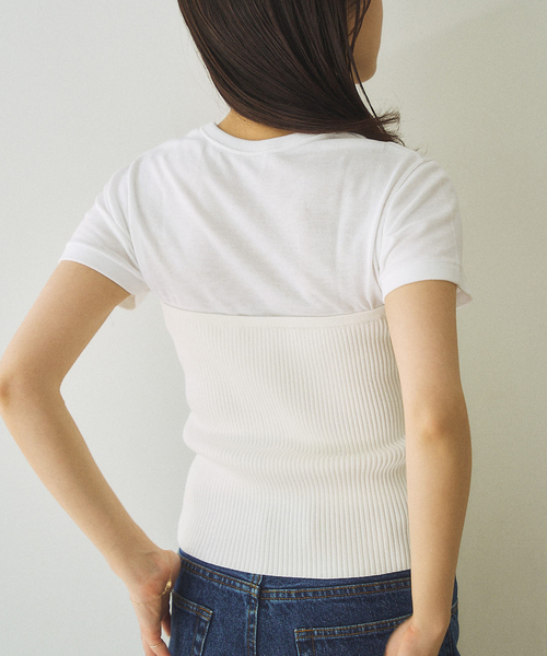 plage 新作　petite Tシャツ　ホワイト新品未使用 petite Tシャツ（Tシャツ／カットソー）｜Plage（プラージュ）の