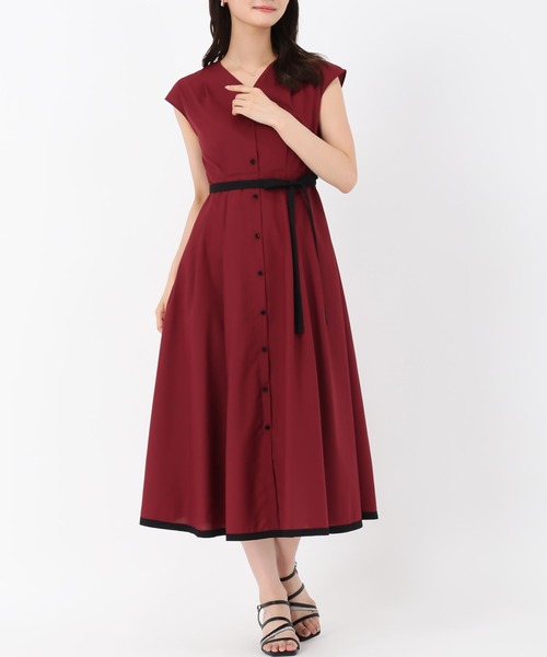 MISCH MASCH（ミッシュマッシュ） ワンピース 配色フレンチスリーブ 