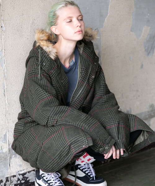 AIVER（アイバー） モッズコート MEDIUM カーキ メンズ : ZOZOTOWN