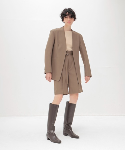 DRESSLAVE - ドレスレイブ   ロングM1ジャケット  ベージュ DRESSLAVE（ドレスレイブ） ジャケット ノーカラージャケット suiting