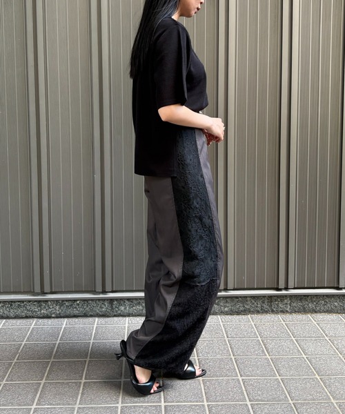 &g'aime ニット セーター 「＆g'aime」ハーフスリープニット