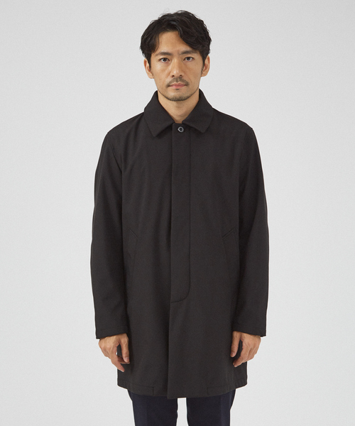 「ABAHOUSE GRAY」 ステンカラーコート 46 ネイビー メンズ_画像4