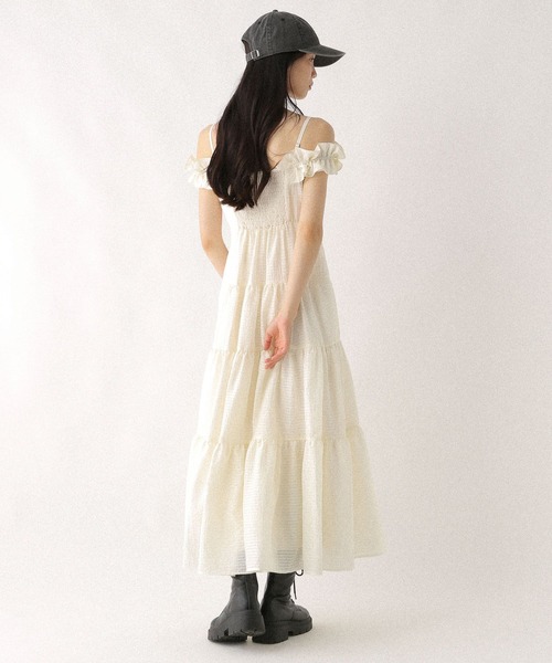 イザベラオリヴァー  フリルワンショルダーワンピース 新品 レディース 2WAY小花柄フリルオフショルワンピース（ワンピース
