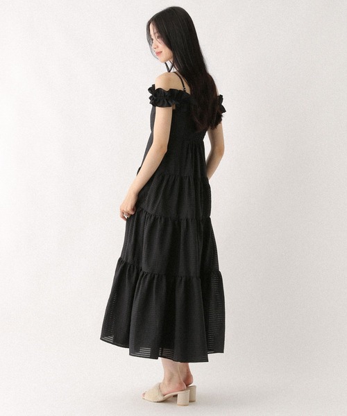 Heather（ヘザー） ワンピース 2WAYショルダーフリルワンピース 581599