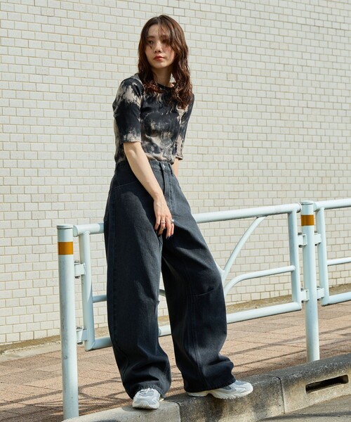 「FREAK'S STORE」 デニムパンツ MEDIUM ブルー レディース