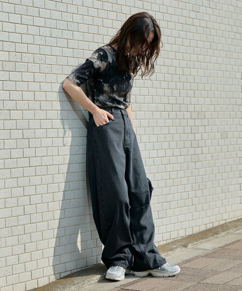 「FREAK'S STORE」 デニムパンツ MEDIUM ブルー レディース