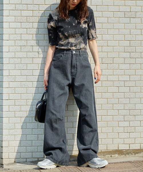 「FREAK'S STORE」 デニムパンツ MEDIUM ブルー レディース