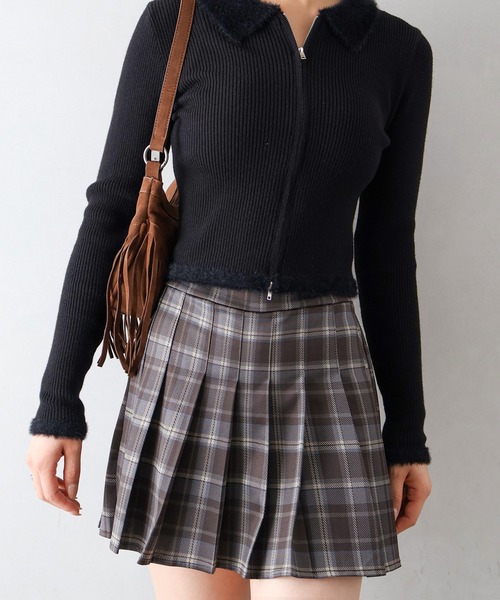 新品未使用 stina 新作チェックブラックスカート ショート レトロチェックボックスミニスカート【セットアップ可能】 – jemiremi