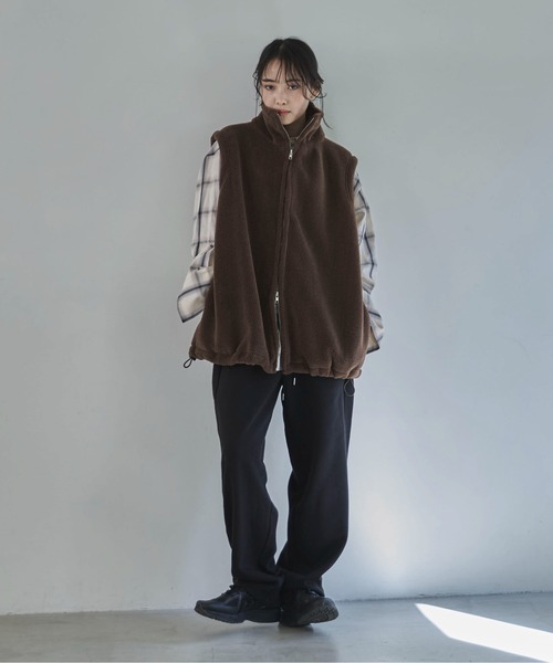 feepur（フェピュール） コート アウター ダブルジップボアベスト