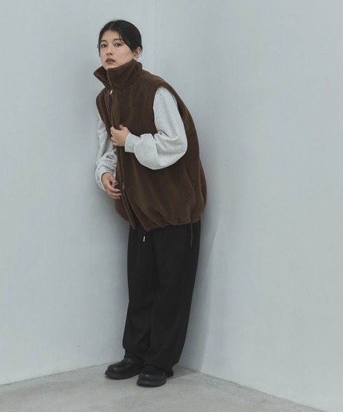 feepur（フェピュール） コート アウター ダブルジップボアベスト 