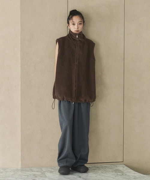 feepur（フェピュール） コート アウター ダブルジップボアベスト