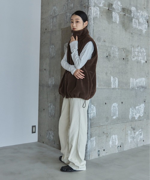 feepur（フェピュール） コート アウター ダブルジップボアベスト