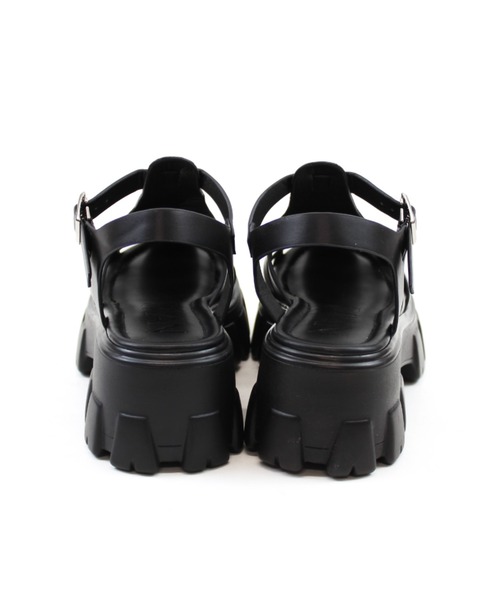 「VIVIAN」 フラットサンダル M ブラック レディース_画像4