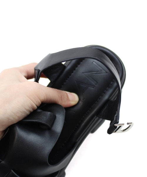 「VIVIAN」 フラットサンダル M ブラック レディース_画像7