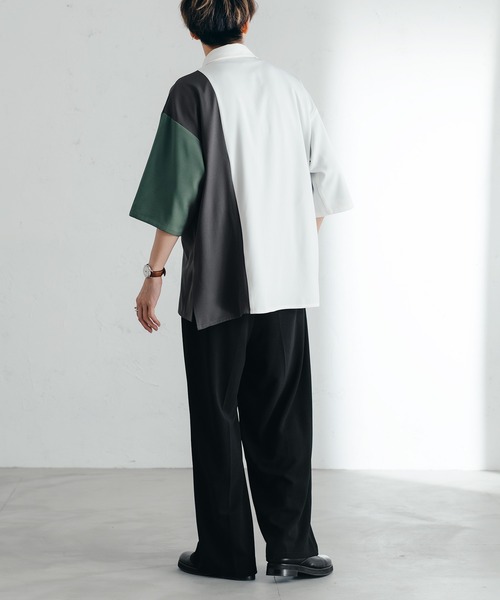 「epnok」 半袖シャツ MEDIUM オフホワイト メンズ_画像4