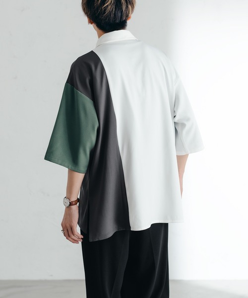 「epnok」 半袖シャツ MEDIUM オフホワイト メンズ_画像7