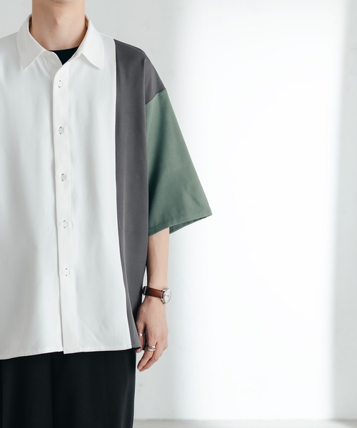 「epnok」 半袖シャツ MEDIUM オフホワイト メンズ_画像9