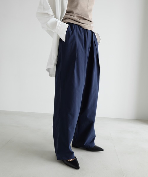 evernavy ワイドパンツ パンツ タフタタックワイドパンツ レディース