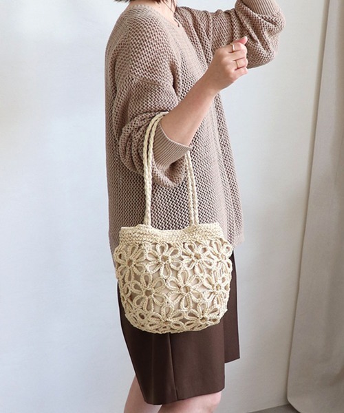 「MIAN 」 かごバッグ FREE ベージュ レディース_画像5