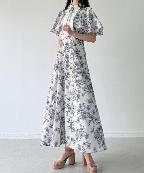 「JUNOAH」 半袖ワンピース MEDIUM ブルー レディース_画像7