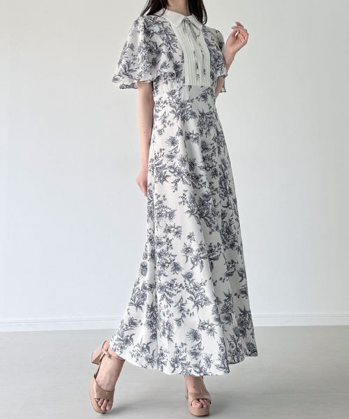 「JUNOAH」 半袖ワンピース MEDIUM ブルー レディース_画像8