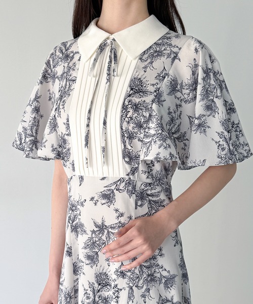 「JUNOAH」 半袖ワンピース MEDIUM ブルー レディース_画像9