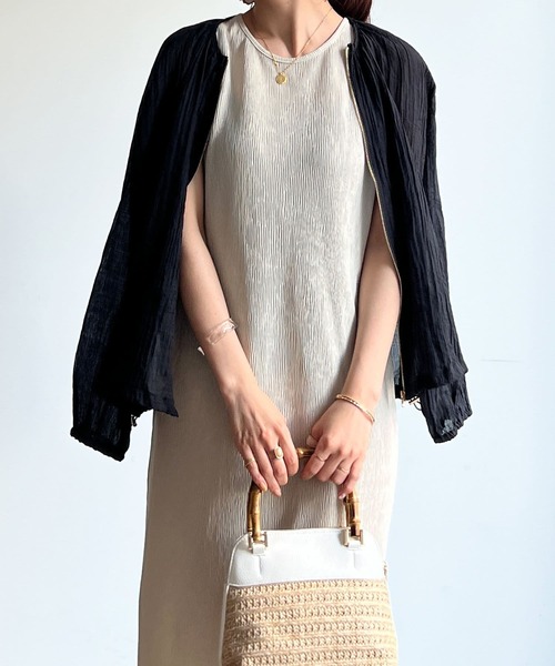 「Chez toi」 ジップアップブルゾン FREE オフホワイト レディース_画像2