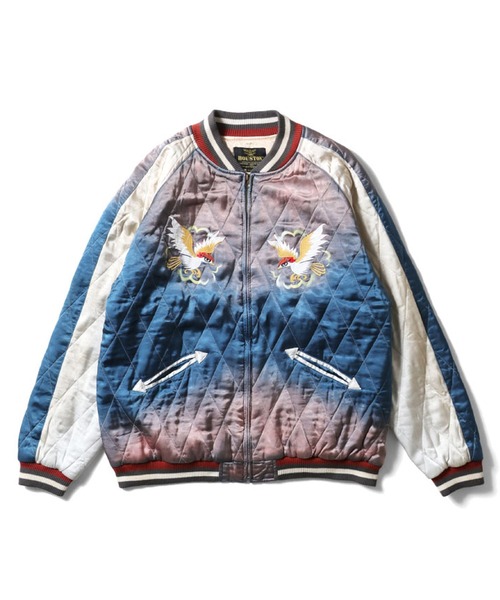 HOUSTON（ヒューストン） スカジャン ヴィンテージ加工スカジャン(MAP