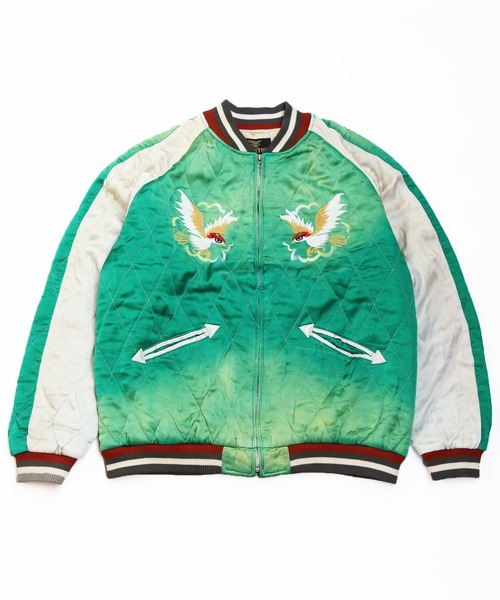 HOUSTON（ヒューストン） スカジャン ヴィンテージ加工スカジャン(MAP