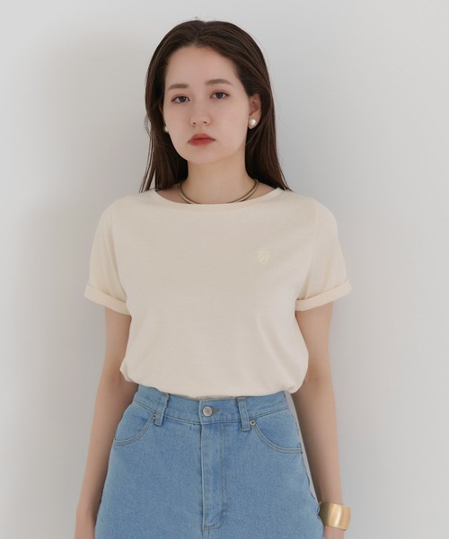 「TINA：JOJUN」 半袖Tシャツ M モカ レディース_画像6