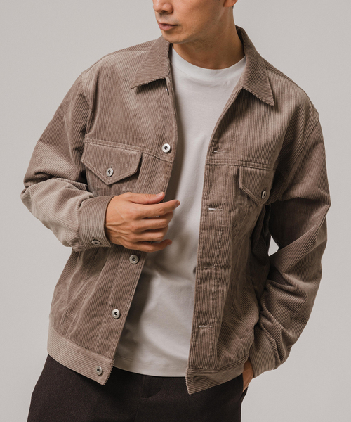 EDIFICE（エディフィス） コート ジャケット コーデュロイ トラッカー