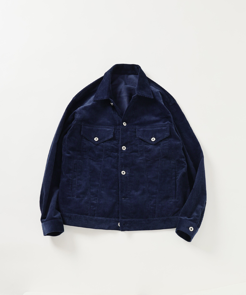 EDIFICE コート ジャケット コーデュロイ トラッカー メンズ