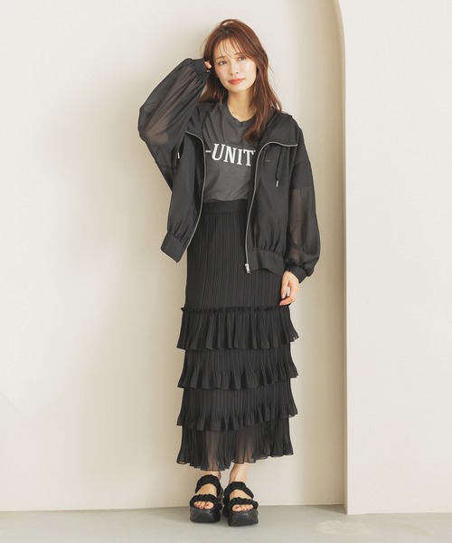 「mysty woman」 ジップアップブルゾン FREE モカ レディース_画像7